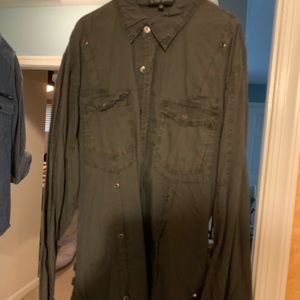 Stylish Button Up Shirt 2X Slim, more like XL